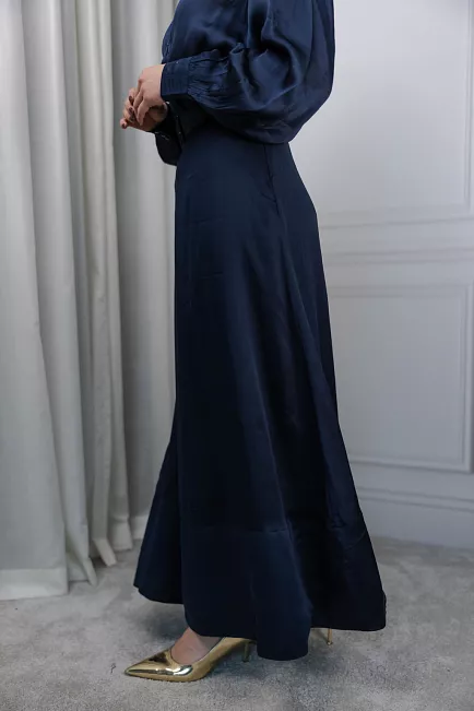 Bytimo organza maxi skirt navy skjørt blå 2