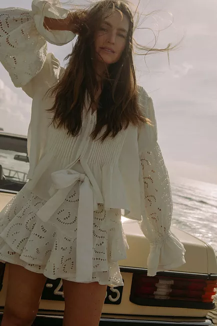 Confettibird Coco Blouse Offwhite skjorte bluse 