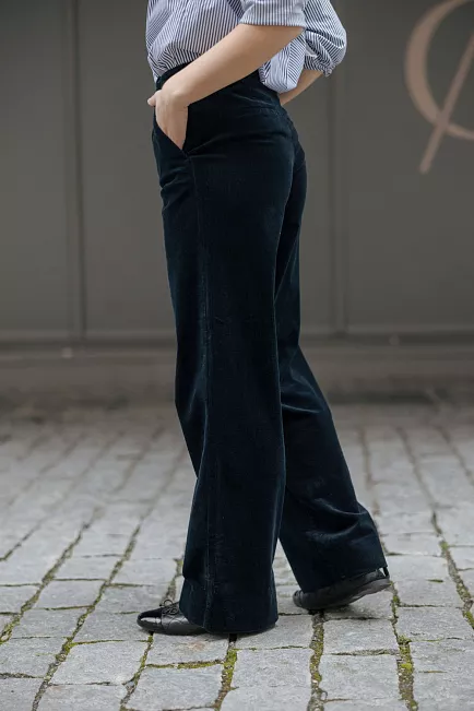 Five Units DenaFV 837 Dark Blue Corduroy bukse 2