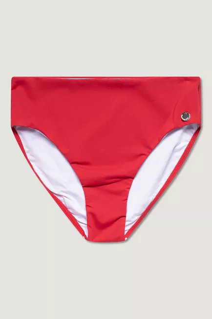 Panos emporio Dione Solid Bottom Lipstick Red bikinitruse 2