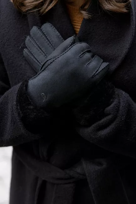 emu Apollo Bay Gloves Black hansker 1