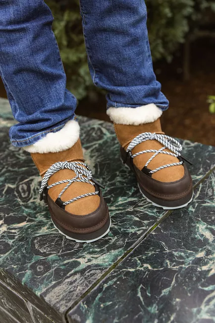 emu Blurred Micro Boots Chestnut vintersko 2