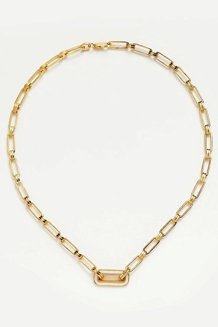 Missoma Enamel Link Necklace Gold smykke 1 