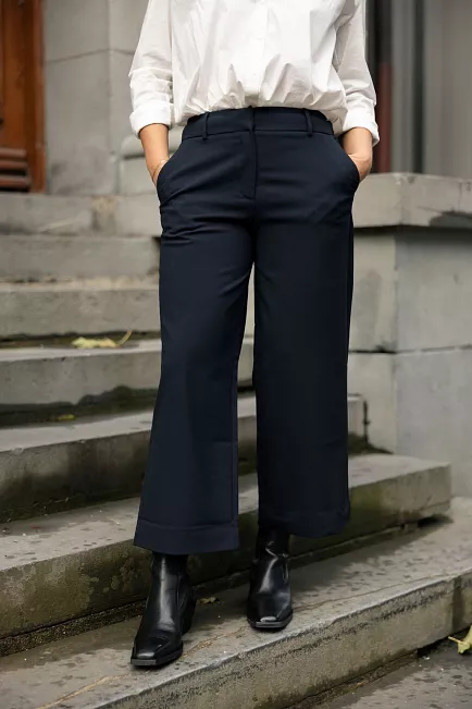 Five Units DenaFV Crop 285 Navy dressbukse
