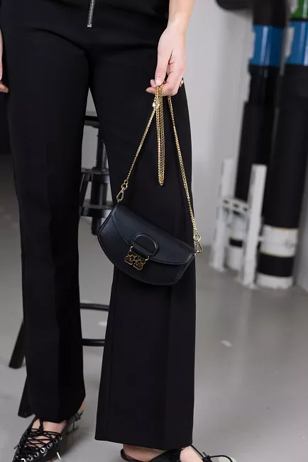 GANNI Apo-G Wallet On Chain Black veske 
