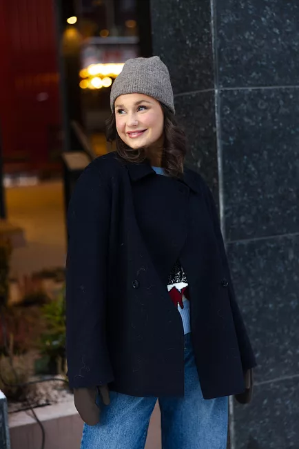 Holzweiler Felsa Wool Peacoat Dk. Blue ulljakke