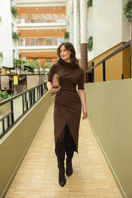 HiiL Studio Que Dress Brown kjole