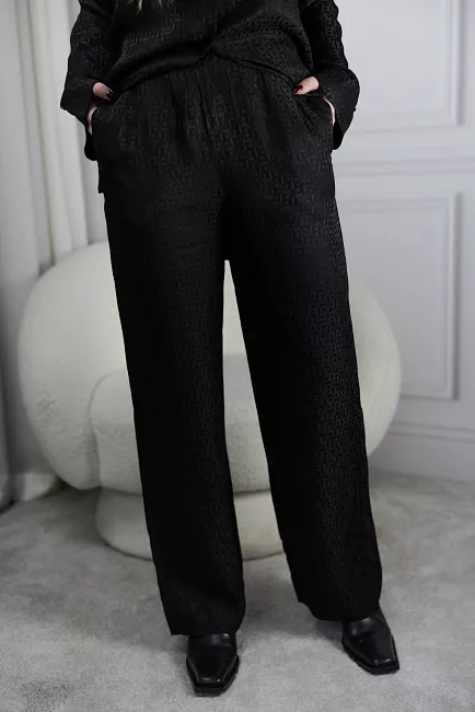 Holzweiler Luka Monogram Trouser Black bukse