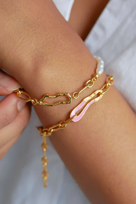 Enamel Copenhagen Isla Bracelet Pearl armbånd 2