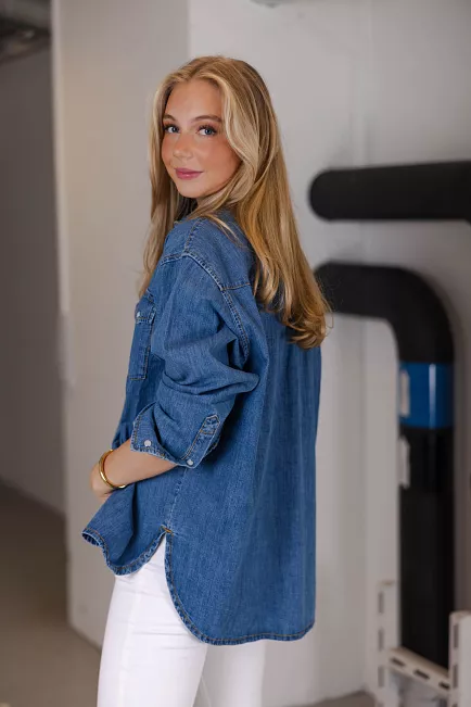 jeanerica Angela Shirt Light Blue Vintage skjorte 2