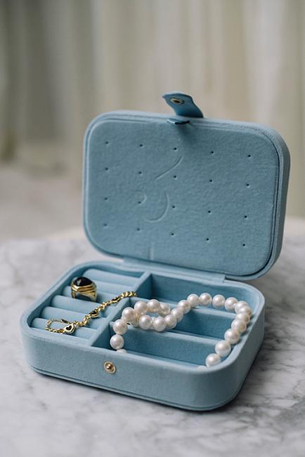 DAY ET Jewelry Box Cashmere Blue smykkeskrin