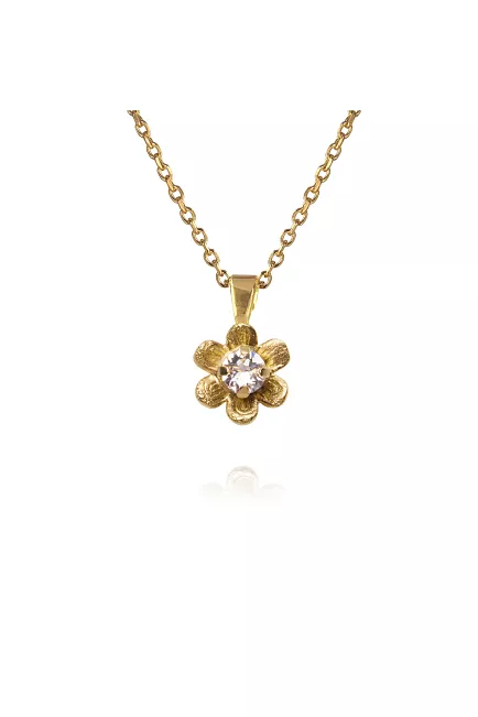 Caroline Svedbom Juni Necklace Gold Crystal Smykke 2