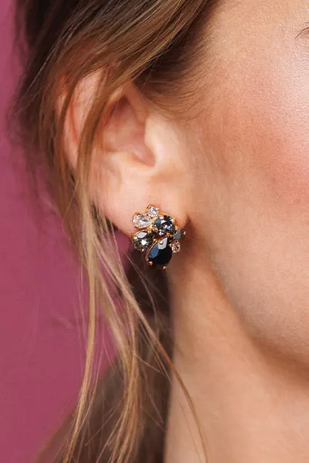 Caroline svedbom katie earrings gold black combo øredobber