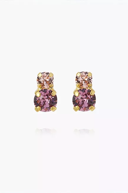 Caroline Svedbom Leah Earrings Gold Rose Combo øredobber
