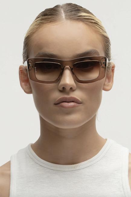 Otra Eyewear Marsha Trans Olive/Brown Fade solbriller