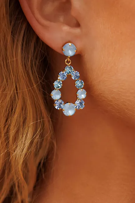 Caroline Svedbom Mini Delia Earrings Gold Sky Combo øredobber