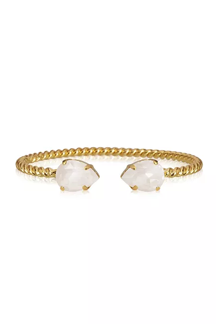 Caroline Svedbom Mini Drop Bracelet Gold Electric White armbånd