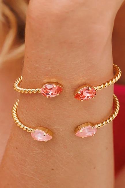 Caroline Svedbom Mini Drop Bracelet Gold Flamingo Ignite armbånd