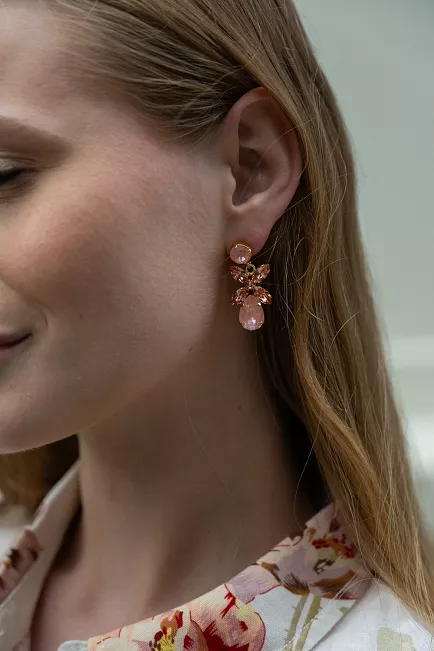 Caroline Svedbom Mini Dione Earrings Gold Flamingo Ignite Combo øredobber 2