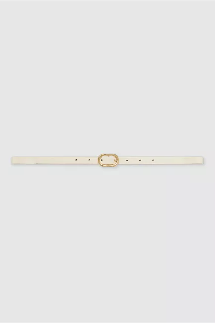 Anine Bing Mini Signature Link Belt Ivory belte 1