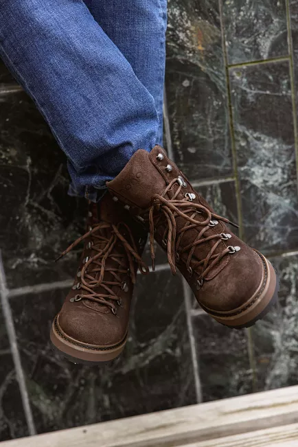 mono Hiking Suede Chocolate Black vintersko 1
