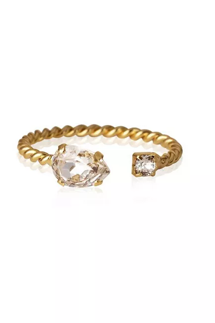 Caroline Svedbom Nani Ring Gold Crystal ring 2