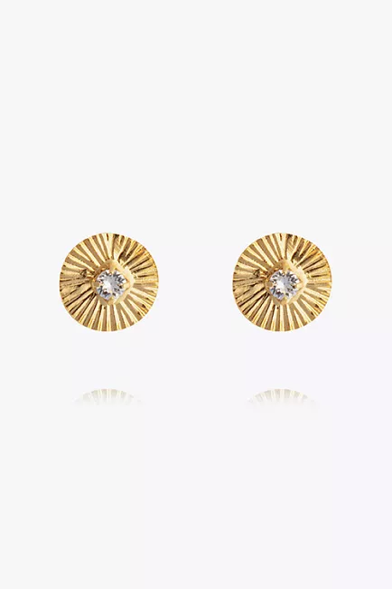 caroline svedbom odessa stud earrings gold crystal 2