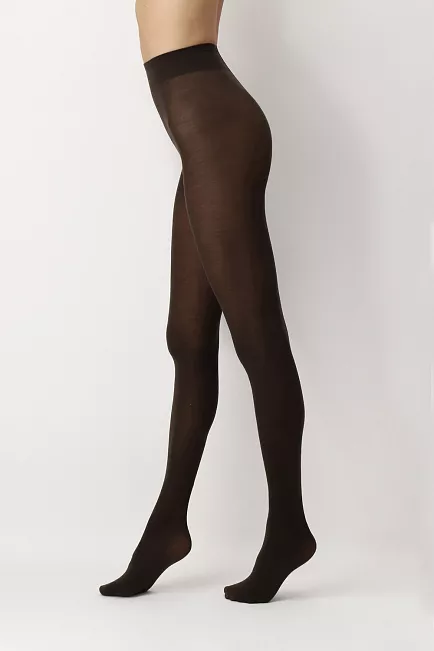 Oroblu Nives Fine Wool Tights Brown ullstrømpebukse 2