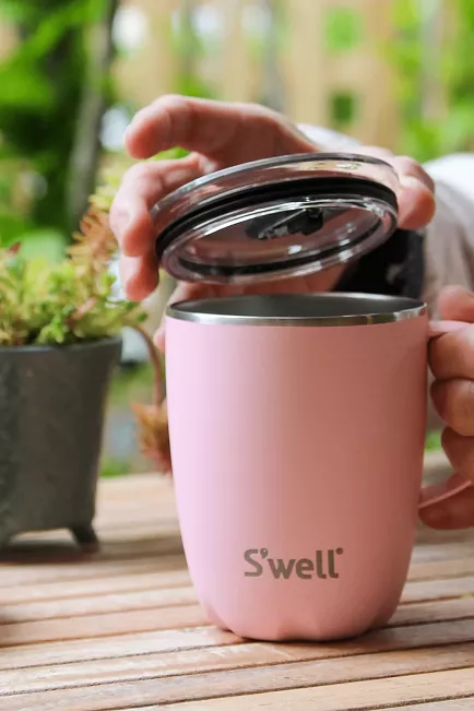 Swell pink topaz mug with handle 350 ml termokopp