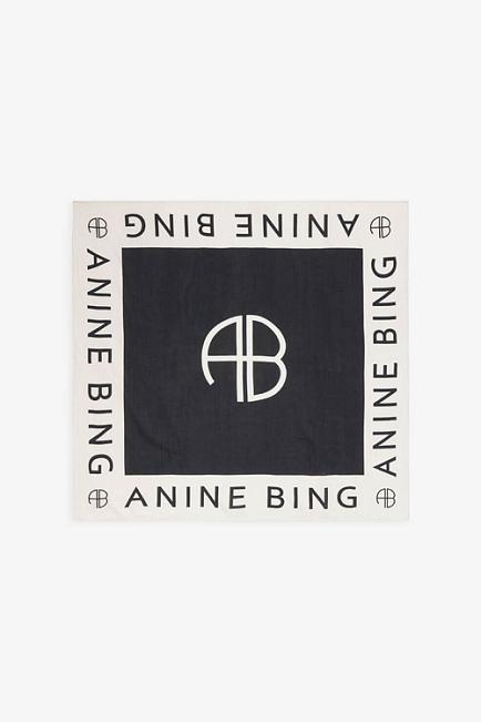 Anine Bing Praia Sarong Black and White sarong