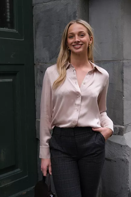 HiiL Studio Latia Shirt Champagne Beige bluse