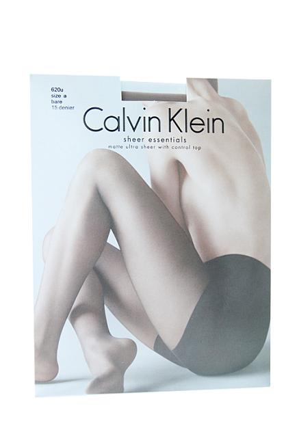Calvin Klein Matte Ultra Sheer With Control Top Nude strømpebukse