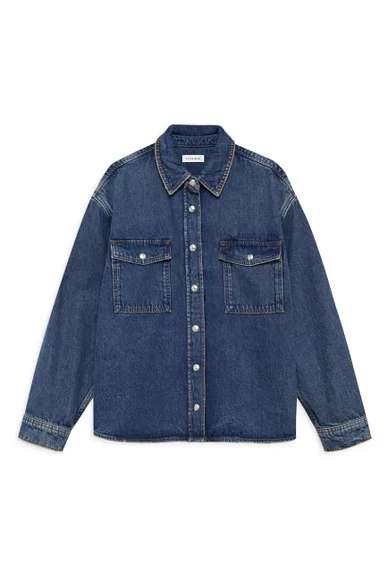 Anine Bing Paxton Shirt Sea Blue denimskjorte 2
