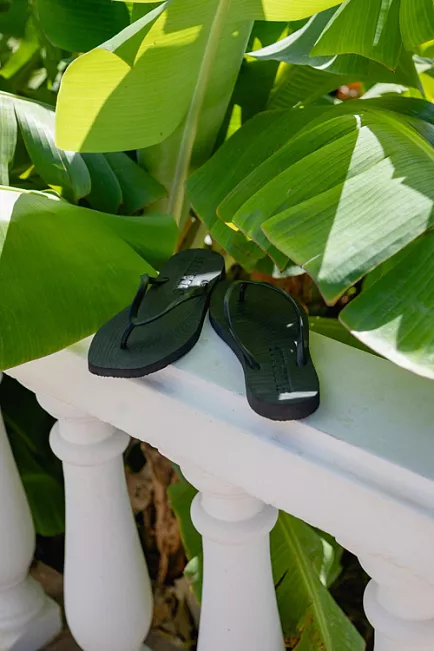 Sleepers Tapered Flip Flops Black sandaler
