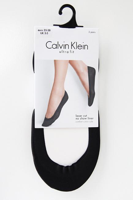 Calvin Klein Lasercut Steps Black strømper 1