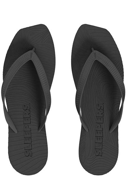 Sleepers Tapered Platform Flip Flops Black sandaler 2