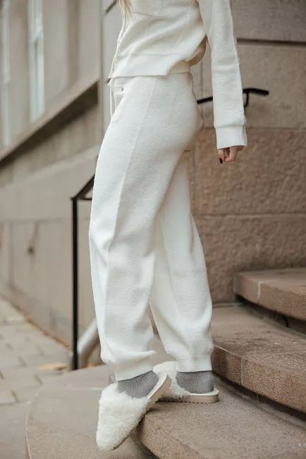 twist&tango sankt Moritz knitted trousers cream bukse 2