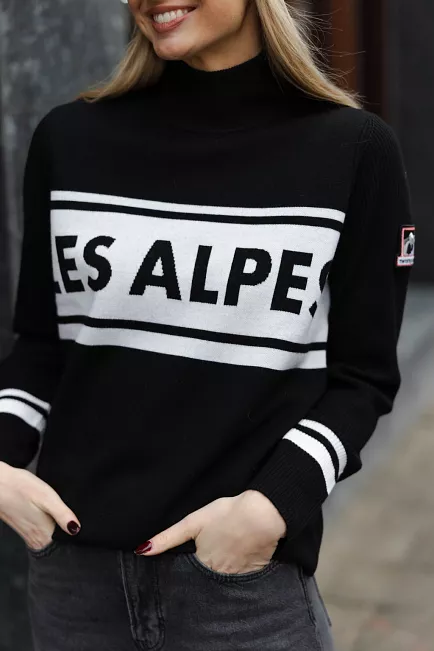 Twist & Tango Les Alpes Knitted Sweater Black genser 4