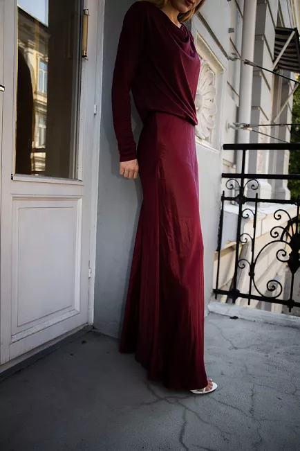 Twist&Tango Tyne Satin Maxi Skirt Cranberry Juice skjørt