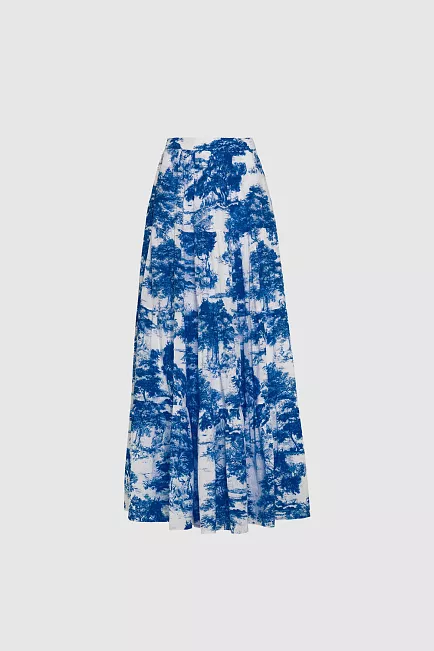 Andiata Wren 105 Skirt Blue Toile De Jouy skjørt 2