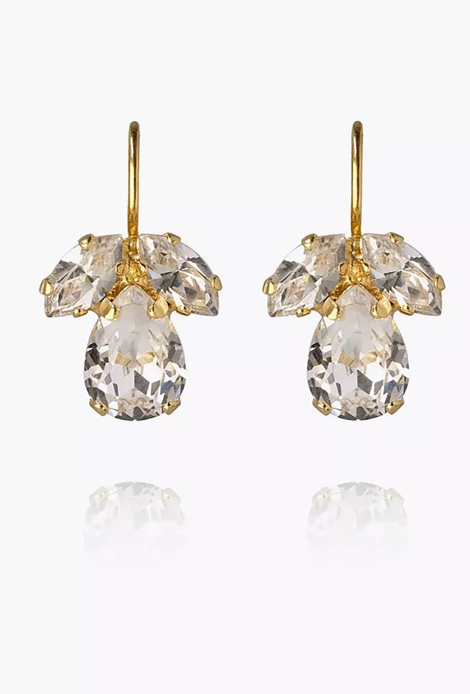 Caroline Svedbom Petite Timo Earrings Gold Crystal øredobber 2