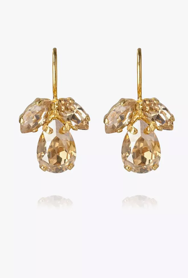 Caroline Svedbom Petite Timo Earrings Gold Golden Shadow/Silk øredobber 2