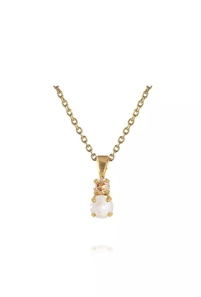 Caroline Svedbom Leah Necklace Gold Electric White Combo smykke