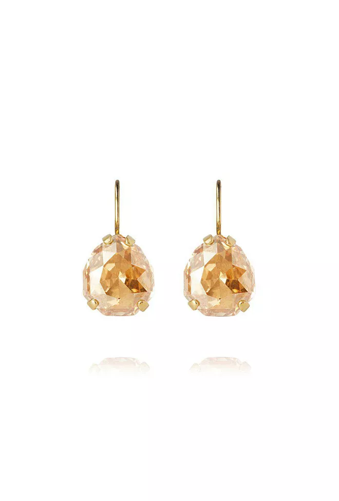 Caroline Svedbom Carlotta Clasp Earrings Gold Golden Shadow øredobber