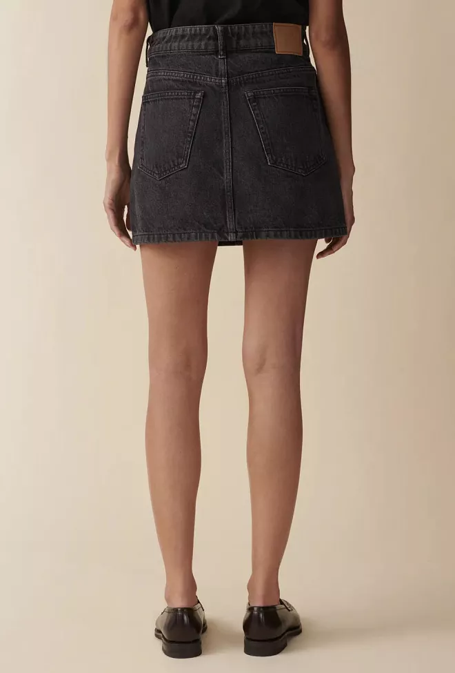 Jeanerica Vivi Skirt Black Vintage 73 miniskjørt 3