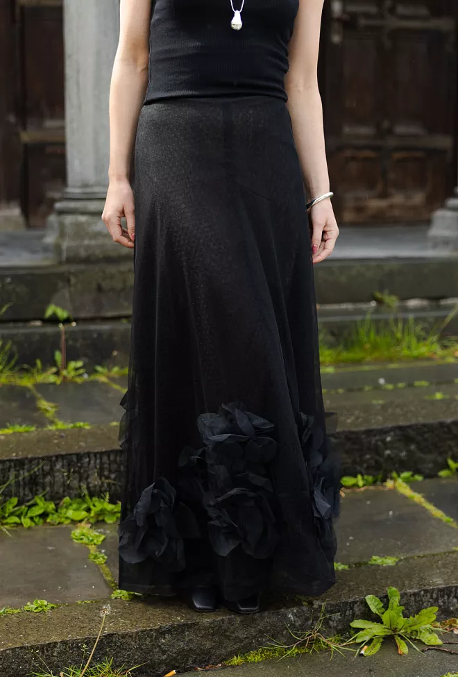 byTiMo Tulle Skirt Black skjørt