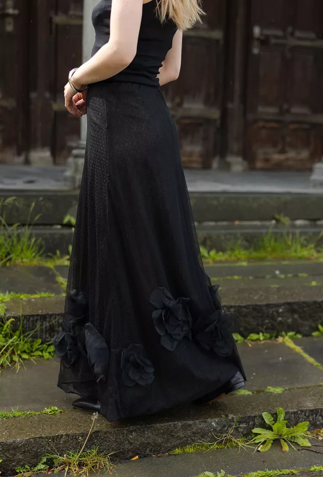 byTiMo Tulle Skirt Black skjørt 4