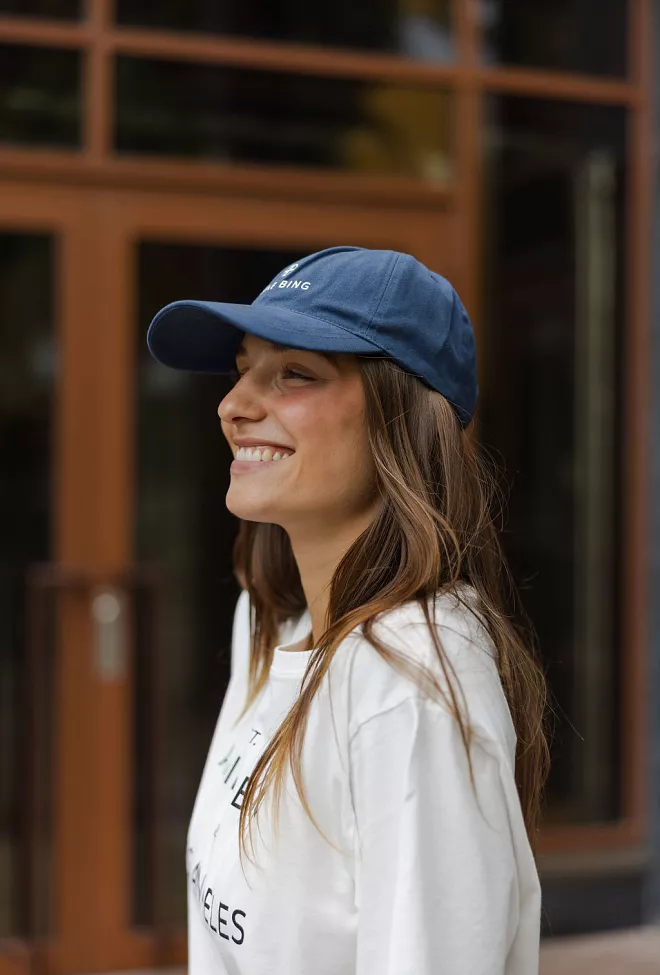 Anine Bing Jeremy Baseball Cap Washed Navy caps 5