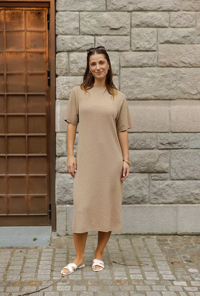 HIIL STUDIO Mona Knit dress nature 1