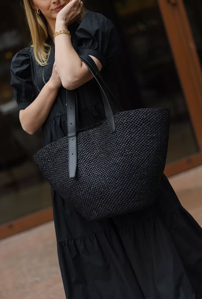 Lie Studio The Bianca Raffia Bag Large 2